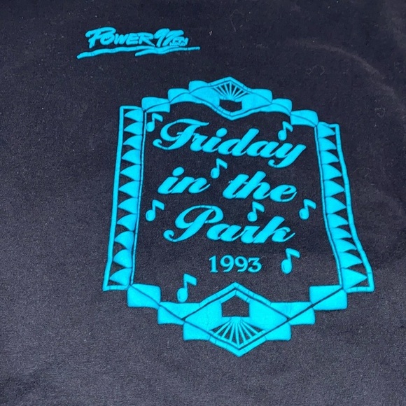 Power 97 fm graphic T-shirt size XLarge Friday in the park 1993 vintage - Picture 5 of 8
